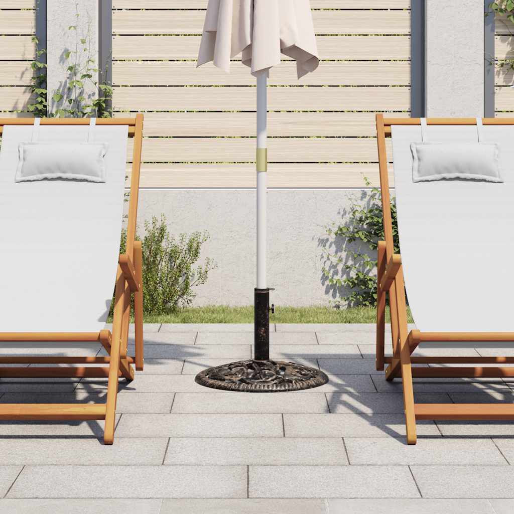 vidaXL Umbrella Base Bronze 12 kg 48 cm Cast Iron