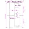 vidaXL Wardrobe Black 90x52x200 cm Engineered Wood