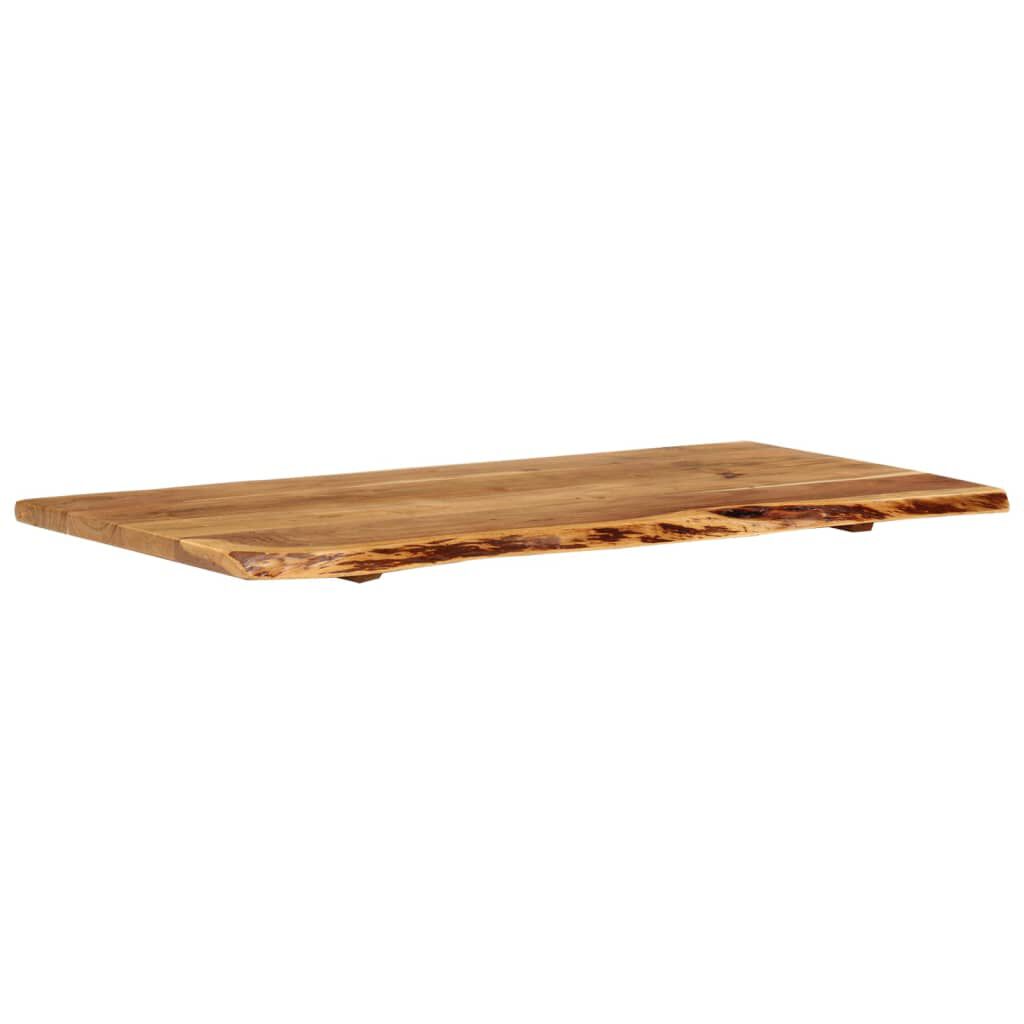 vidaXL Bathroom Vanity Top Solid Acacia Wood 100x52x2.5 cm