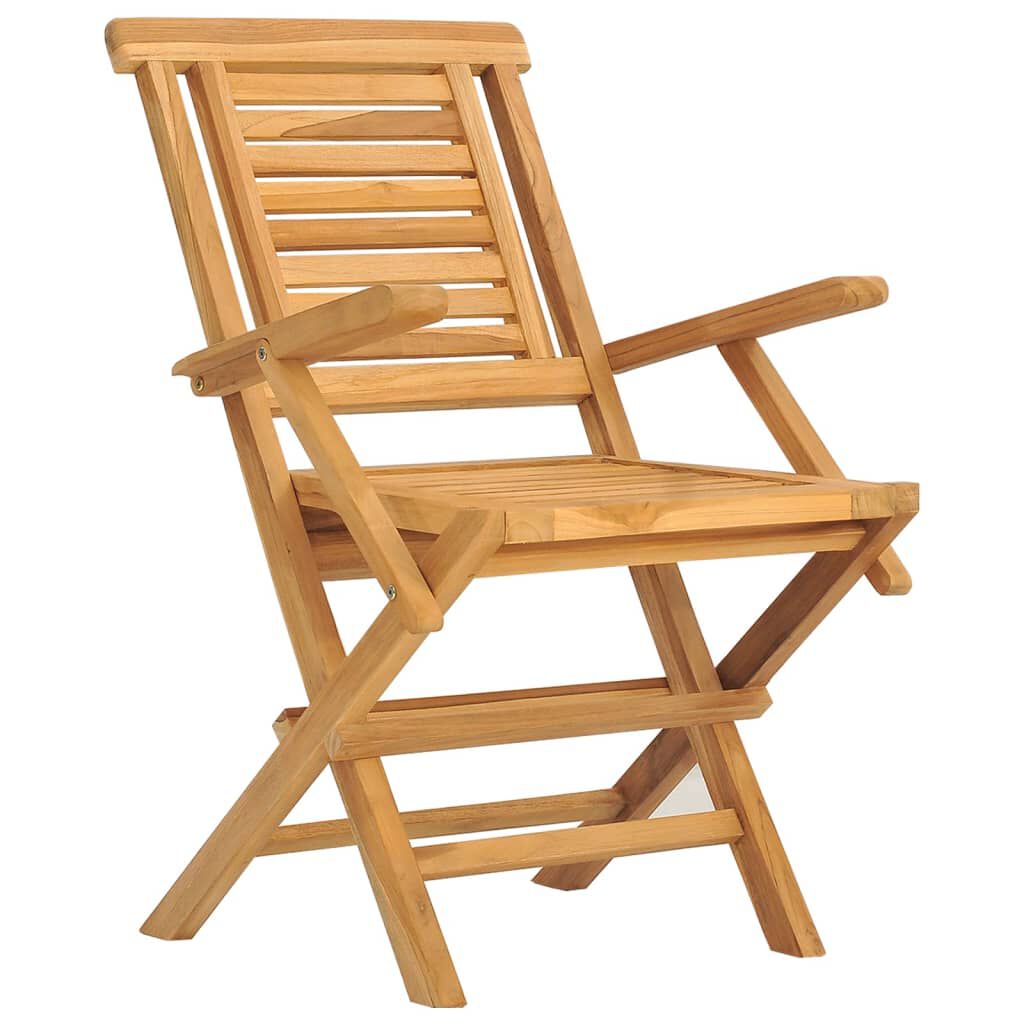 vidaXL Folding Garden Chairs 8 pcs 56x63x90 cm Solid Wood Teak