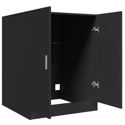 vidaXL Washing Machine Cabinet Black 71x71.5x91.5 cm, black vidaXL Washing Machine Cabinet Black 71x71.5x91.5 cm