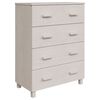 vidaXL Sideboard HAMAR White 79x40x103.5 cm Solid Wood Pine
