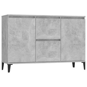 vidaXL Sideboard Concrete Grey 102x35x70 cm Engineered Wood