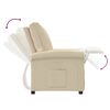 vidaXL Recliner Chair Cream Fabric
