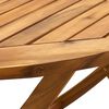 vidaXL 7 Piece Garden Dining Set Leaf Pattern Fabric and Solid Wood