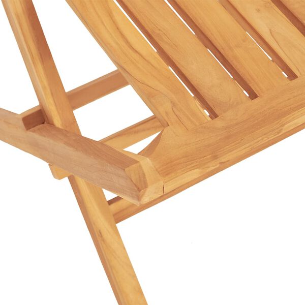 vidaXL Folding Garden Chairs 2 pcs 47x47x89 cm Solid Wood Teak