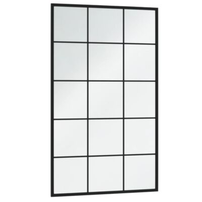 vidaXL Wall Mirrors 4 pcs Black 100x60 cm Metal