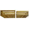 vidaXL Apple Crate Set 2 Pieces Solid Acacia Wood