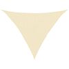 vidaXL Sunshade Sail 160 g/m² Cream 2.5x2.5x3.5 m HDPE