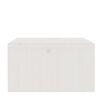 vidaXL Monitor Stand White 100x27x15 cm Solid Wood Pine