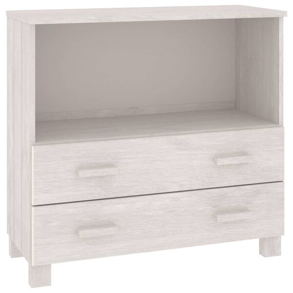 vidaXL Sideboard HAMAR White 85x35x80 cm Solid Wood Pine
