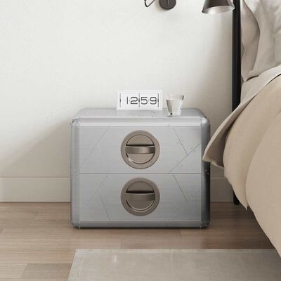 vidaXL Aviator End Table with 2 Drawers Vintage Aircraft Airman Style,  vidaXL Aviator End Table with 2 Drawers Vintage Aircraft Airman Style