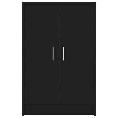 vidaXL Shoe Cabinet Black 60x35x92 cm Engineered Wood, black vidaXL Shoe Cabinet Black 60x35x92 cm Engineered Wood