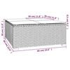 vidaXL Garden Coffee Table Black 60x60x30 cm Poly Rattan and Glass