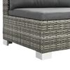 vidaXL 10 Piece Garden Lounge Set with Cushions Poly Rattan Grey