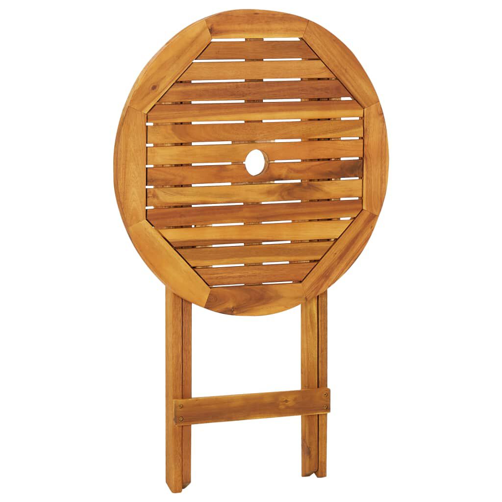 vidaXL 3 Piece Folding Garden Dining Set Solid Acacia Wood