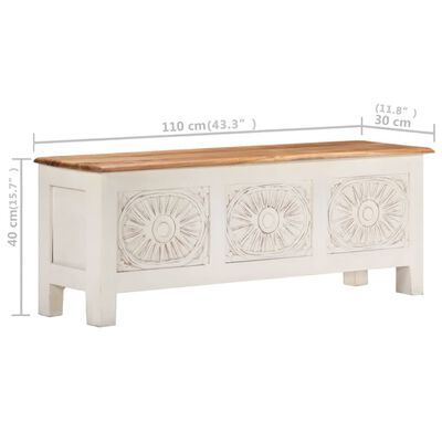 vidaXL Storage Box 110x30x40 cm Solid Acacia Wood,  vidaXL Storage Box 110x30x40 cm Solid Acacia Wood