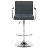 vidaXL Bar Stools 2 pcs Grey Faux Leather