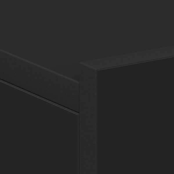 vidaXL Floating Nightstands 2 pcs Black 40x30x15 cm Engineered Wood