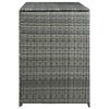 vidaXL Double Wheelie Bin Shed Poly Rattan Anthracite 148x77x111 cm