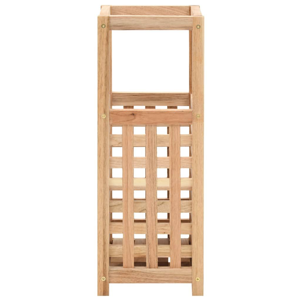 vidaXL Umbrella Stand Solid Walnut Wood 18x18x50 cm