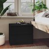 vidaXL Bed Cabinets 2 pcs Black 50x39x43.5 cm Engineered Wood
