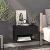 vidaXL Wall-mounted Bedside Cabinets 2 pcs Black
