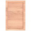 vidaXL Wall Shelf Light Brown 40x60x(2-4) cm Treated Solid Wood Oak