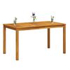 vidaXL Garden Table 140x80x74 cm Solid Acacia Wood