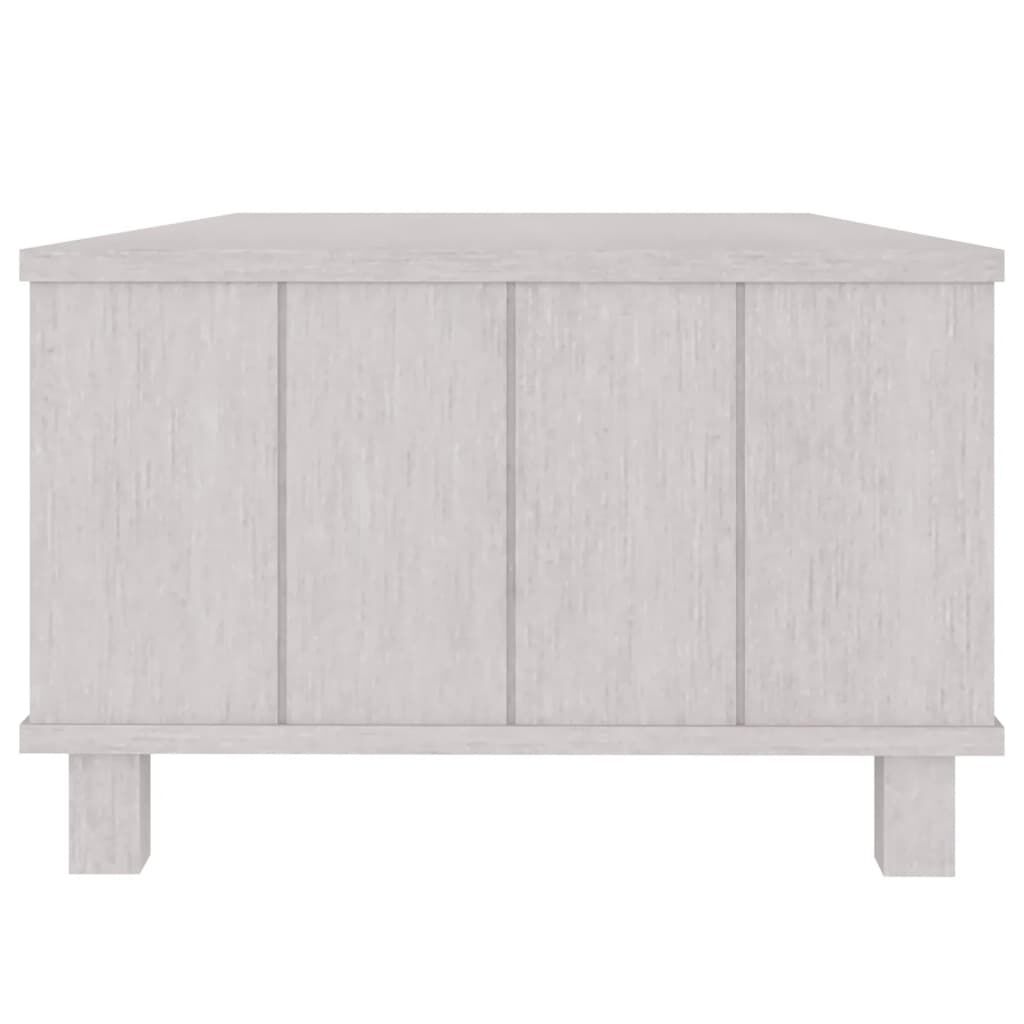 vidaXL Coffee Table HAMAR White 100x55x35 cm Solid Wood Pine