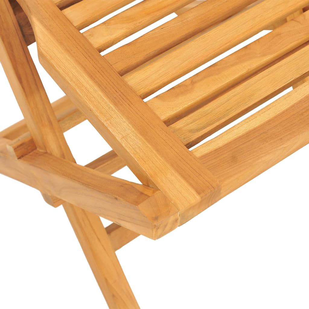 vidaXL Folding Garden Chairs 2 pcs 47x63x90 cm Solid Wood Teak