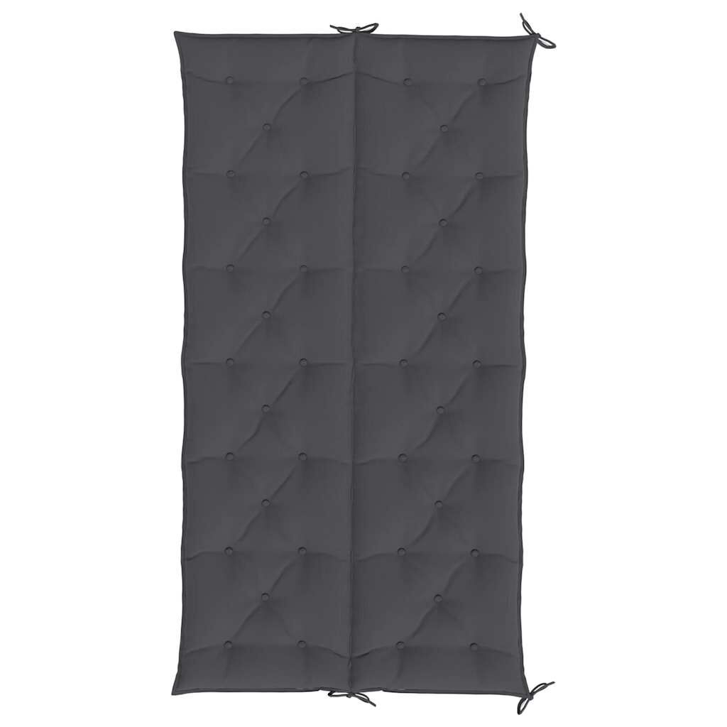 vidaXL Garden Bench Cushion Anthracite 200x(50+50)x7cm Oxford Fabric
