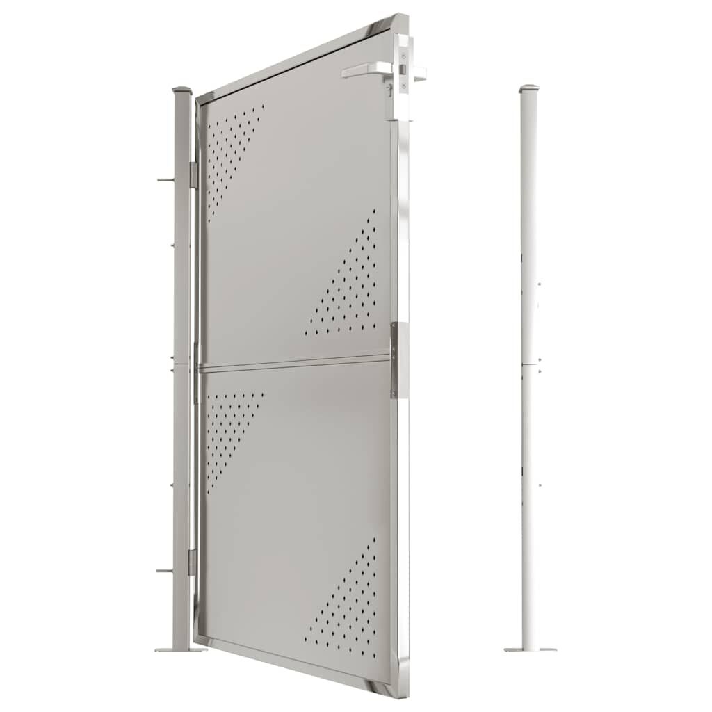 vidaXL Garden Gate 100x150 cm Stainless Steel
