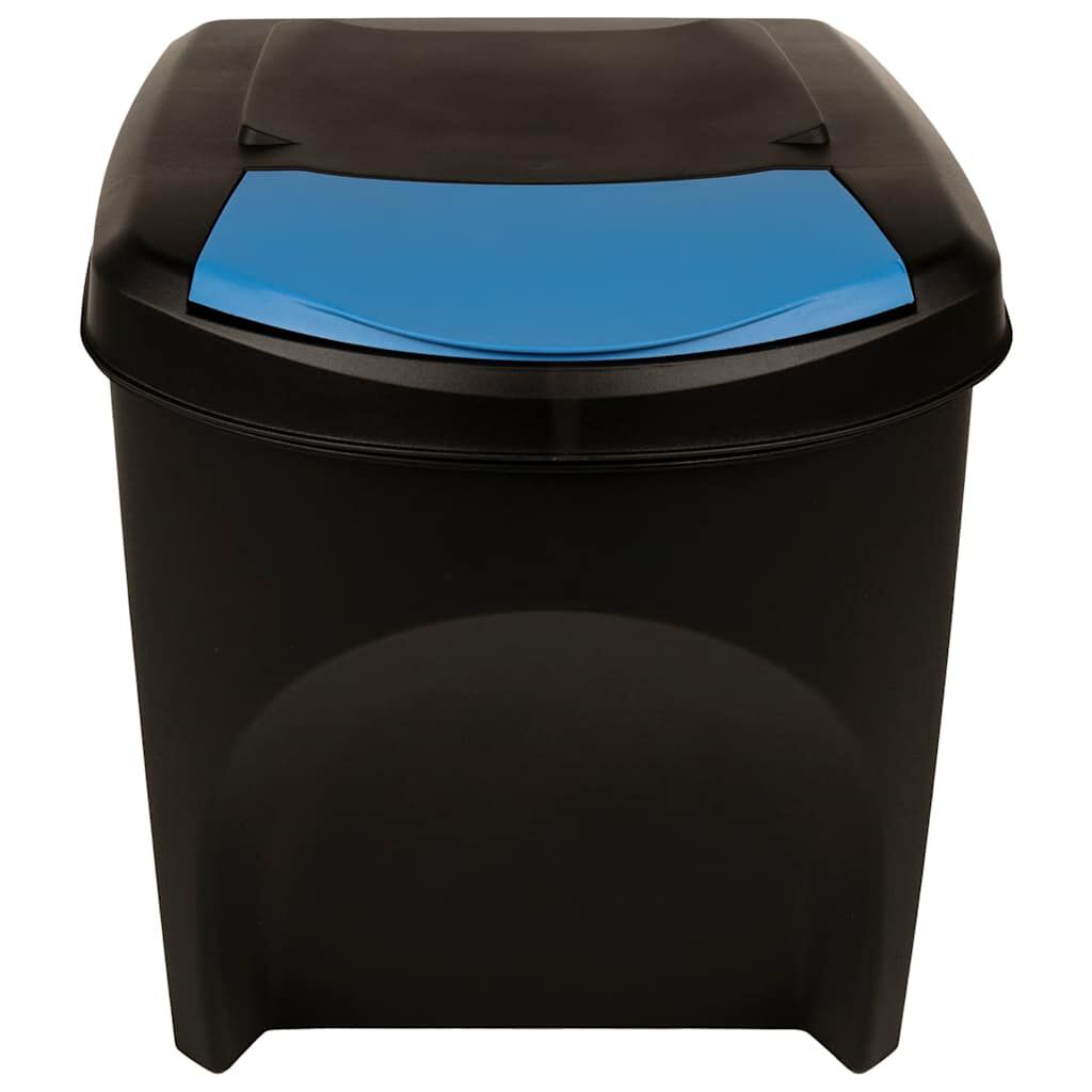 vidaXL Stackable Dustbins 3 pcs Anthracite 75 L