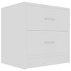 vidaXL Bedside Cabinet White 40x30x40 cm Engineered Wood