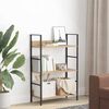 vidaXL 3-Layer Book Shelf Oak 60x27.6x90.5 cm Engineered Wood