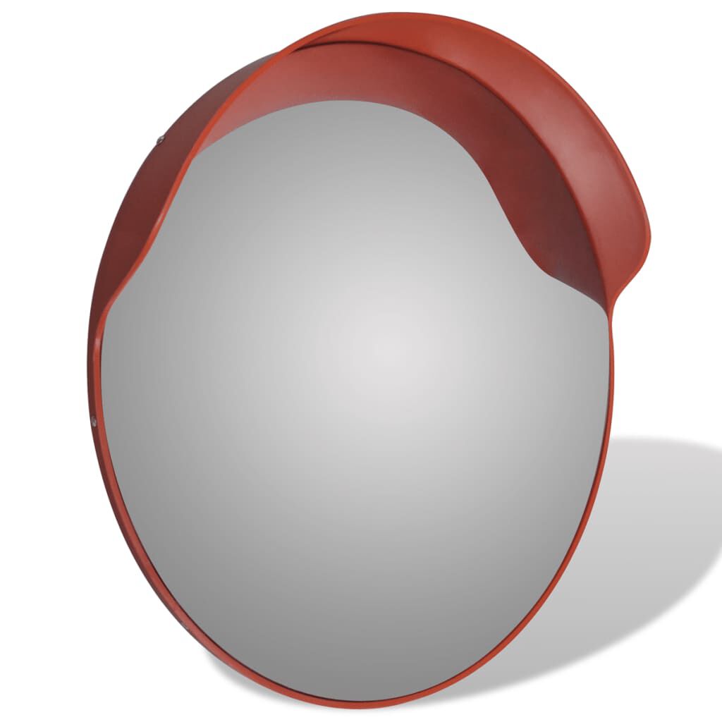 Convex Traffic Mirror PC Plastic Orange 60 cm Outdoor