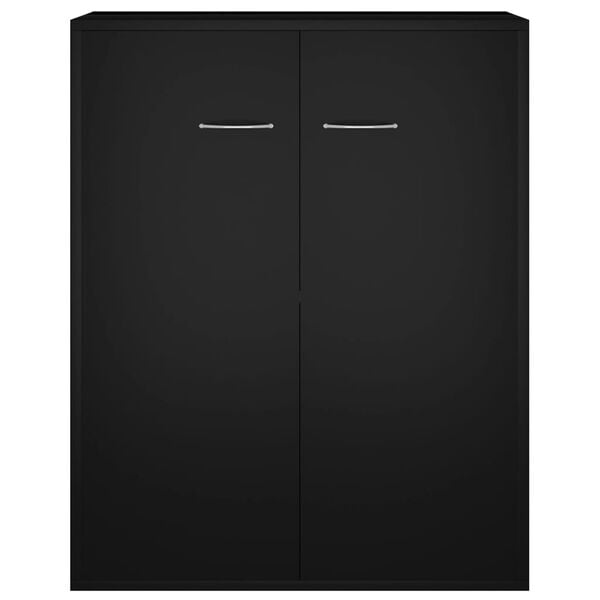vidaXL Sideboard Black 60x30x75 cm Engineered Wood