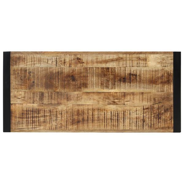 vidaXL Dining Table 120x55x40 cm Solid Rough Wood Mango
