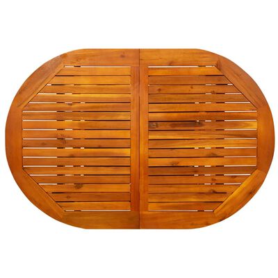 vidaXL Garden Dining Table (120-170)x80x75 cm Solid Acacia Wood,  vidaXL Garden Dining Table (120-170)x80x75 cm Solid Acacia Wood