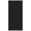 vidaXL Sideboard Black 80x36x75 cm Engineered Wood
