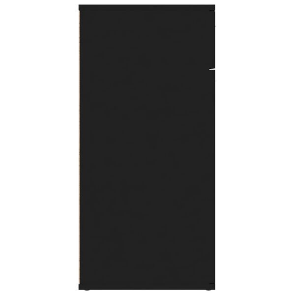 vidaXL Sideboard Black 80x36x75 cm Engineered Wood