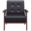 vidaXL Armchair Black Faux Leather