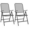 vidaXL 3 Piece Garden Dining Set Expanded Metal Mesh Anthracite