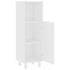vidaXL 3 Piece Bathroom Furniture Set White Engineered Wood