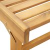 vidaXL Folding Sun Lounger with Cushion Solid Acacia Wood