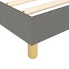 vidaXL Box Spring Bed Frame Dark Grey 90x200 cm Fabric
