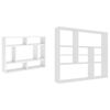 vidaXL Wall Shelf White 75x16x55 cm Engineered Wood