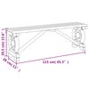 vidaXL Garden Benches 2 pcs Solid Wood Fir