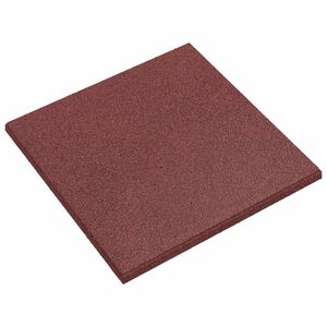 vidaXL Fall Protection Tiles 6 pcs Rubber 50x50x3 cm Red